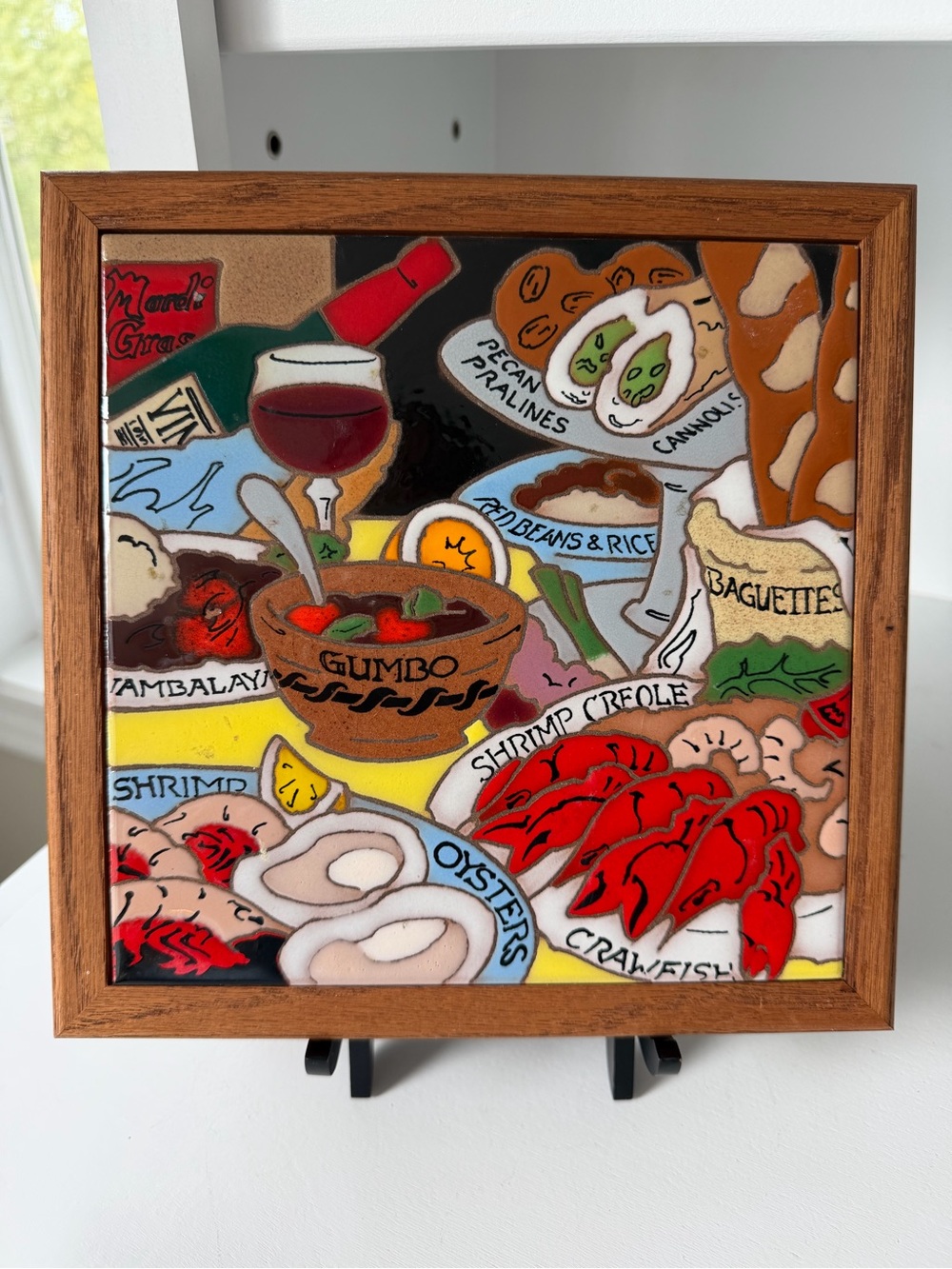 Arius Madris Gras New Orleans Tile Art or Trivet